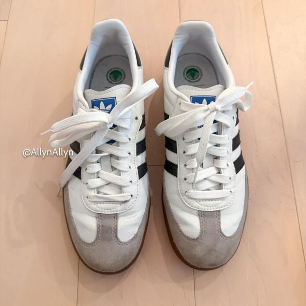 Adidas Samba Vegan White Gum - Mens 6.5 / Women's 8